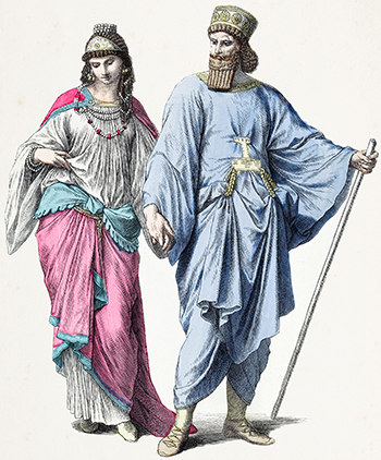 Achaemenid rulers in fancy clothes