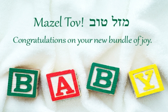 Mazel tov on your new baby
