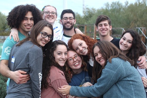 NFTY Teens hugging