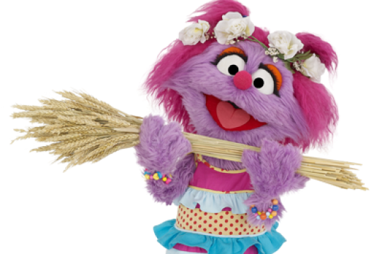 Celebrate Shavuot with Abigail and other characters from Sesame Street.